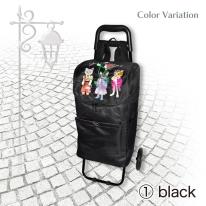 2025 新作 猫刺しゅう キャリーカート 猫 ネコ 刺繍 買い物カート ショッピングカート カゴ 