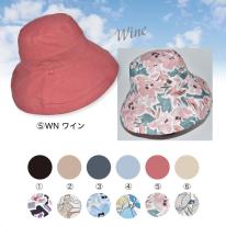 帽子 ハット 花柄 リバーシブル シンプル 春夏 両面 首ひも付 紫外線 人気