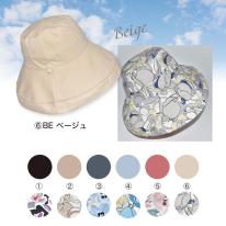 帽子 ハット 花柄 リバーシブル シンプル 春夏 両面 首ひも付 紫外線 人気