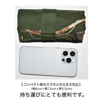 馬 刺繍 バッグ 折りたたみ コンパクト たためる ショルダーバッグ 上品 馬 刺しゅう 馬 刺繍 