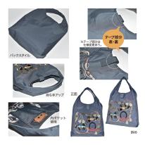 2025新作 折りたたみ 馬 刺繍 バッグ コンパクト 馬 トートバッグ たためる バッグ 上品 ナ