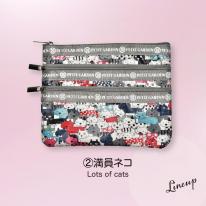 【定番】ポーチ おしゃれ ポーチ おしゃれ 3連ファスナー カジュアルポーチ 即納