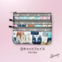 【定番】ポーチ おしゃれ ポーチ おしゃれ 3連ファスナー カジュアルポーチ 即納