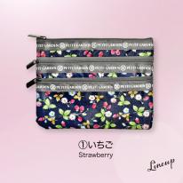 【定番】ポーチ おしゃれ ポーチ おしゃれ 3連ファスナー カジュアルポーチ 即納