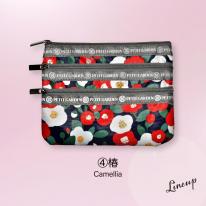 【定番】ポーチ おしゃれ ポーチ おしゃれ 3連ファスナー カジュアルポーチ 即納