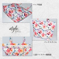 2025 新作 トートバッグ おしゃれ 折りたたみ 花柄 水彩画 レディース トート 舟形 帆布