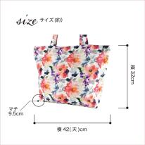 2025 新作 トートバッグ おしゃれ 折りたたみ 花柄 水彩画 レディース トート 舟形 帆布