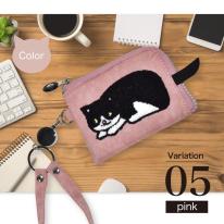 パスケース おしゃれ 猫 しっぽ ネコ ねこ 2025新作 ネコ サガラ織 伸びるリール