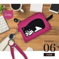 パスケース おしゃれ 猫 しっぽ ネコ ねこ 2025新作 ネコ サガラ織 伸びるリール