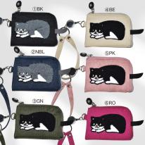 パスケース おしゃれ 猫 しっぽ ネコ ねこ 2025新作 ネコ サガラ織 伸びるリール