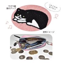 パスケース おしゃれ 猫 しっぽ ネコ ねこ 2025新作 ネコ サガラ織 伸びるリール