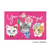 【定番】2025 新作 ポーチ 猫 刺繍 化粧ポーチ 小物入れ 3連ファスナー 3連ポケット ポーチ