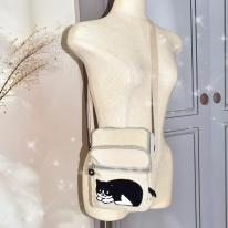 【定番】2025 新作 ショルダーバッグ 軽量 大容量 猫 ネコ ねこ ナイロン さがら サガラ