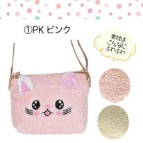 ショルダーバッグ レディース 大容量 ナイロン 斜め掛け ナイロン ミニ チェーン 猫 ネコ CAT