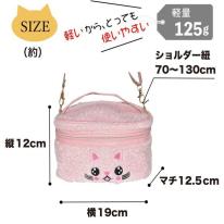 ショルダーバッグ レディース 猫 ナイロン 斜め掛け ナイロン ミニ ネコ ショルダー紐 