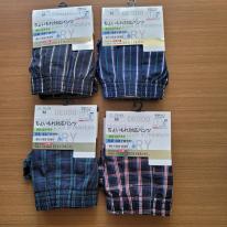 紳士　ちょい漏れ対応先染めトランクス　1枚フック仕様