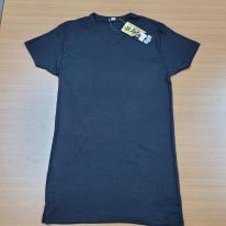 紳士　綿混　袖短め/裾長め/半袖V首Tシャツ　オープンハンガー仕様