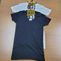 紳士　綿混　袖短め/裾長め/半袖V首Tシャツ　オープンハンガー仕様