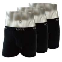 ANVIL UNDERWEAR コットン100％ 3Pボクサーパンツ（ANV53B3）