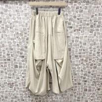 大人気定番　前2つポケ付きサルエルパンツ　ワイドパンツ