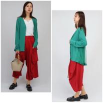 大人気定番　前2つポケ付きサルエルパンツ　ワイドパンツ