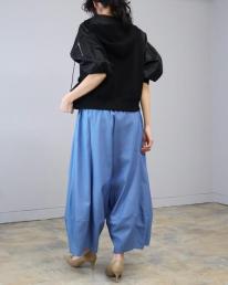 デニム　Dカン付きサルエルパンツ　ワイドパンツ
