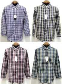 長袖平織シャツ