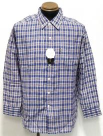 長袖平織シャツ