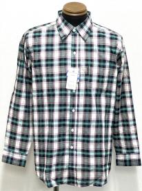 長袖平織シャツ