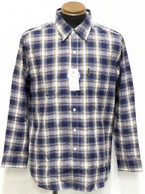 長袖平織シャツ