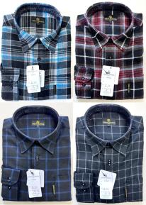 3者混ネルシャツ