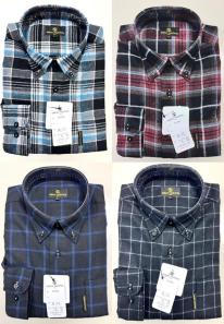 3者混ネルシャツ