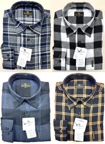 3者混ネルシャツ