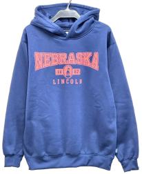 裏起毛プリントパーカー