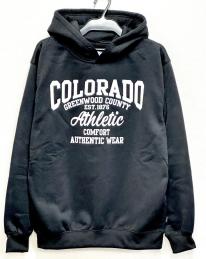 裏起毛プリントパーカー