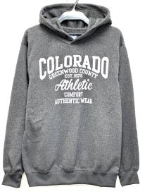 裏起毛プリントパーカー