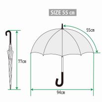 切り継ぎ雨晴兼用軽量長傘