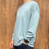 ソフトダンボール 配色 ステッチ ロンT 長袖 Tシャツ