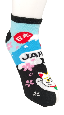 【お土産おもしろソックス】招き猫と富士山