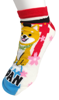 【お土産おもしろソックス】柴と鳥居