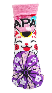 【お土産おもしろソックス】番傘に招き猫