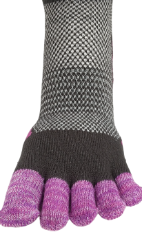 【フィットネス5本指】　かかと＆つま先引き揃えサポート＆メッシュ　スニーカー丈