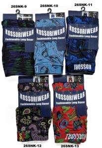 KOSSORI WEARロングボクサーブリーフ(プリントゴム)