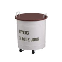 天板がＭＤＦの収納カート　シャクー・ラウンドカート