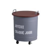 天板がＭＤＦの収納カート　シャクー・ラウンドカート