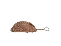 壁面装飾　ＰＰラタン素材のウォールポケット　　　ラメア・オーバルウォールポケット・Ｌ