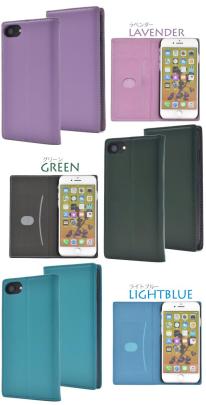 8色展開iPhone SE(第2世代・第3世代）/8/7/6s/6用シープスキンレザー手帳型ケース