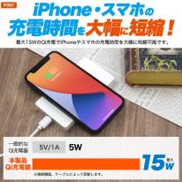 ＜スマホ用素材アイテム＞UV印刷でオリジナル商材を♪ Qi対応コンパクトワイヤレス充電器 15W