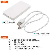 ＜スマホ用素材アイテム＞UV印刷でオリジナル商材を♪ Qi対応コンパクトワイヤレス充電器 15W