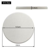 ＜オリジナル商材用素材＞アスベスト検査済　UV印刷可能♪　サークル型珪藻土コースター（角丸型）